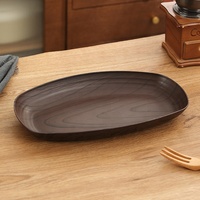 Assiette rétro réutilisable en plastique PP sans BPA, de qualité alimentaire, écologique, de 12 pouces, pour les fêtes, les pique-niques et les mariages