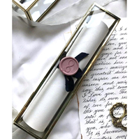 Boîte à parchemin en verre artisanal pour offrir en cadeau, mariage, anniversaire, invitations, boîte à parchemin avec cadre en laiton doré, porte-cartes
