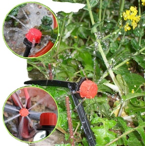 Gotero de microflujo, gotero de agua con cabezal de goteo, manguera ajustable de 1/4 pulgadas, gotero de agua de nebulización para riego de jardín - Product Image 3