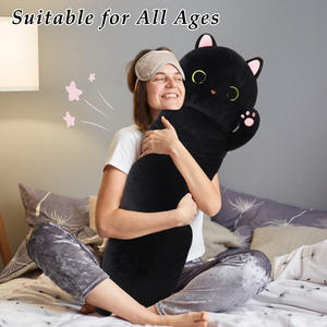 MorisMos Long Cat Body Kissen Große Cartoon Kuscheltier Plüsch tier Soft Hugging Kissen Kinder Erwachsene Freundin Geburtstag - Product Image 4
