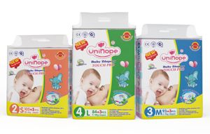 En promotion : Couches jetables pour bébés, importées du Shandong, pour la vente en gros, avec protection anti-fuites de haute qualité, surface sèche, SAP japonais - Product Image 6