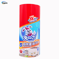 Étiquette de film rétractable avec logo personnalisé pour bouteille en plastique de 500ml Étiquette de manchon rétractable pour bouteille de nettoyant de cuisine shampooing
