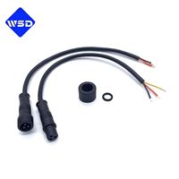 Conector de Cable Impermeable M12 de 3 Pines Macho y Hembra IP67 con Contacto Chapado en Oro Personalizado para Señal de Controlador LED