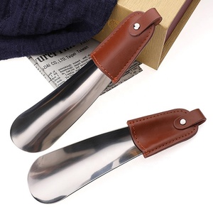 Bocina corta de metal y acero inoxidable para zapatos, claxon moderno personalizado con cubierta de cuero, venta al por mayor - Product Image 2