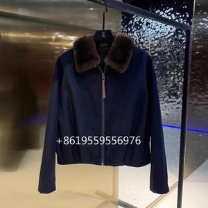 Nuova Giacca Corta da <span class=keywords><strong>Donna</strong></span> Autunno-Inverno 2025 con Collo in Pelliccia di Visone e Fodera in Zibellino, Cappotto Casual e Caldo per Uso Quotidiano - Product Image 3