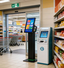 Chiosco Self-Service per Ordinazioni Alimentari da Tavolo con Schermo Touch da 21,5 Pollici, <span class=keywords><strong>Pagamento</strong></span> Interno, QR, NFC e Stampante Termica - Product Image 5