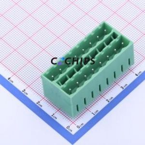 KF2EDGKVCH-5.08-2*8P Plug-in Terminal Block Through hole,P=5.08mm Connector Board-to-Board / Socket - Closed 2x8P 5.08mm Green - Product Image 1