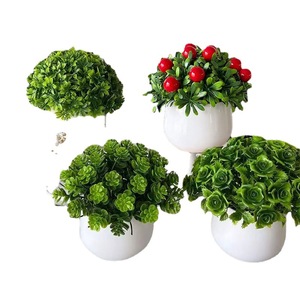 Plantes artificielles en pot de la collection Fuyu, verdure d'intérieur pour la décoration de la maison, du bureau, des accessoires de mariage, moulage par injection plastique - Product Image 2