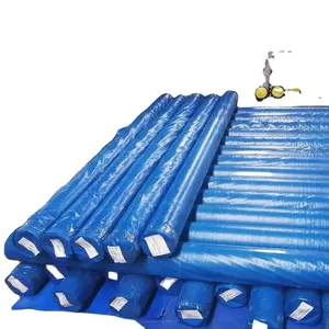 Triệu Lâm Nghi 4M PE Xe Tráng Chống Cháy Bạt 180 GSM Màu Xanh/Bạc Trong Cuộn Giá Vải Tarp Nhà Sản Xuất