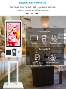 27 32inch màn hình cảm ứng KFC Takeaway nhà hàng đặt hàng máy tự phục vụ máy in thanh toán tự đặt hàng thanh toán kiosk - Product Image 4