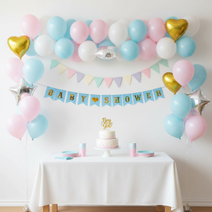 Decorazioni Fai-da-Te per Festa di Rivelazione del Sesso del Neonato, Utilizzabili con Pignatta e Ghirlande di Palloncini - Product Image 4