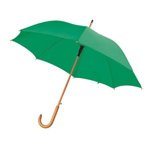 Sombrilla Moderna de 105 cm, Verde, de Poliéster, con Mango de Madera y Estructura de Aluminio, para Muebles de Jardín - Product Image 1