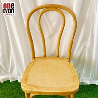 Chaise Thonet empilable en résine PP naturelle, style antique, pour événements et mariages, capacité 450 kg, vente en gros usine