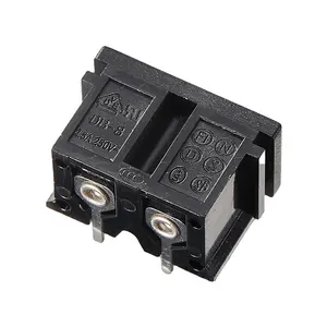 DB-8-2.5-250V siyah 2-pin 8-shaped AC güç soketli konnektör