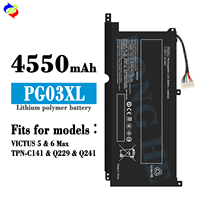 Baterai untuk Laptop HP PG03XL Pengganti Baterai untuk HP Spectre X360 15-AP000NF Baterai PG03XL HSTNN-LB7C 11.55V 52.5Wh