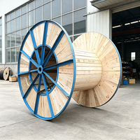 Bobinas de Acero y Madera Reforzadas de Gran Capacidad, Larga Duración, Personalizadas para Cables de Energía, Estándar de Exportación