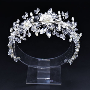 Haar-Accessoires für Schönheitswettbewerbe, Strass-Brauttiara, Hochzeits-Stirnbänder - Product Image 4