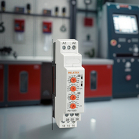 RELETEK Relay Waktu Elektronik Miniatur Multifungsi Bertenaga Tinggi Dua Tahap RS-TD23 Putih 24-240V AC/DC 50/60HZ 2x Delay
