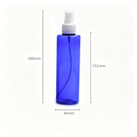 Botol PET Hitam 200ml, Botol Isi Ulang PET Putih Kosong dengan Kepala Semprot Kabut Halus, Wadah Semprot Lotion QY2802-200