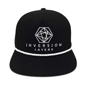 Casquette Snapback Structurée à 5 Panneaux Broderie 2D Personnalisable avec Corde, Fabriquée au Vietnam, Haute Qualité, Style Quatre Saisons - Product Image 1
