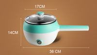 Usine 1.5L Revêtement antiadhésif Pot multifonction électrique Cuisinière à longue main pour usage domestique