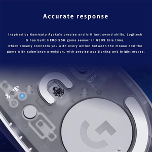 Ratón Inalámbrico para Juegos Logitech G309 Kamisato Ayaka LIGHTSPEED Original, Conexión de Modo Dual Bluetooth, Ligero, para Oficina y Juegos - Product Image 5