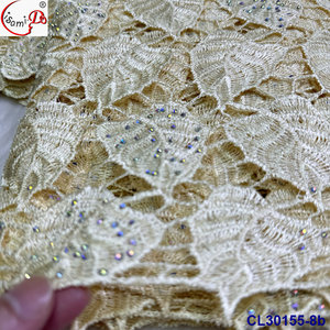 Venta caliente láser gasa guipur cordón secuencias <span class=keywords><strong>de</strong></span> encaje bordado malla sostenible <span class=keywords><strong>vestidos</strong></span> <span class=keywords><strong>de</strong></span> <span class=keywords><strong>fiesta</strong></span> precio al por mayor boda africana - Product Image 4