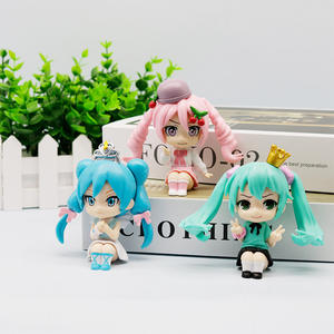 Set de Figuras de Acción de Anime Adorable Cantante de Dibujos Animados Hatsune Miku Juguetes al Por Mayor Ornamento de Mesa para Pastel Colgante Regalos para Niños - Product Image 5