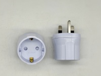 Pour YUADON YD-1316 BS8546 convertisseur obturateur de sécurité britannique EU vers UK/Hong Kong adaptateur de prise de voyage avec prise en laiton fusionné 13A