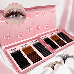 Bán buôn khay mi giả Cashmere Velvet đen lì tùy chỉnh, hàng thủ công, nối mi volume - Product Image 4