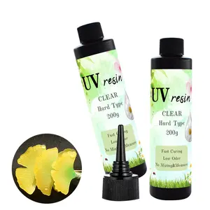 Etiqueta customizável ecologicamente correta de alta resistência UV Resina 200g/garrafa para artesanato artesanal cola UV