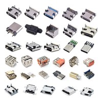 Fabricant de haute qualité mâle femelle 6/16 /24pin femelle connecteur Usb Type C connecteur de charge