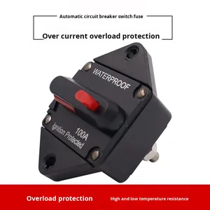 Interrupteur <span class=keywords><strong>de</strong></span> modification audio pour <span class=keywords><strong>voiture</strong></span> Porte-fusible automatique en alliage <span class=keywords><strong>de</strong></span> zinc Montage par soudage à 1 pôle Protection <span class=keywords><strong>de</strong></span> l'alimentation Disjoncteur <span class=keywords><strong>de</strong></span> récupération - Product Image 2