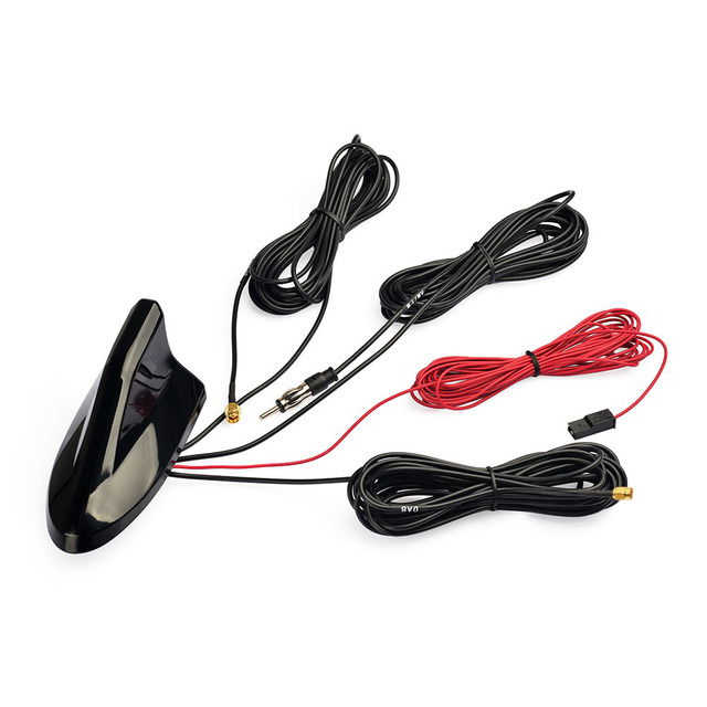 Superbat Universal Amplifier Shark Fin AM FM GPS Radio Antenna Roof Mount DAB Car Antenna