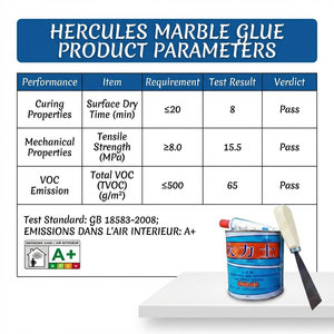 Hercules Marble <strong>Glue</strong> 20L Professional <strong>Stone</strong> Adhesive for Granite, Marble &amp; Tile Bonding - Product Image 2