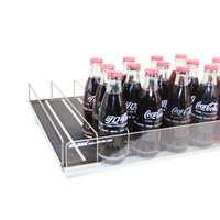 Étagère coulissante intelligente robuste à gravité pour réfrigérateur, boissons, vente au détail, étagère à roulettes