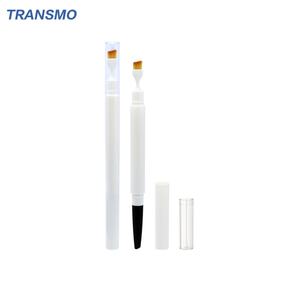 Emballage de stylo à sourcils double embout avec pinceau, contenant en plastique vide, tube de crayon à sourcils deux-en-un, bouchon à vis - Product Image 1