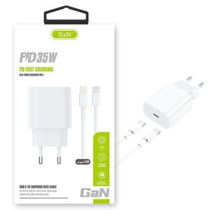 S&N35W PD Fast Charger with USB-<b>C</b> to Light <b>Cable</b> GaN Technology for Efficient <b>Charging</b> - Product Image 1