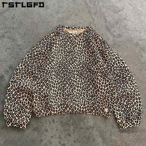 Custom Over Digital Hunting Camo Hoodie Pullover Hombres Heavyweight 480gsm 500gsm All Over DTG Leopard Printed Boxy Hoodie Hombres - Product Image 2
