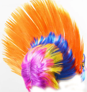 Parrucca Unisex Mohawk <span class=keywords><strong>Mohican</strong></span> Punk Rock per Travestimenti e Feste in Costume - Product Image 3