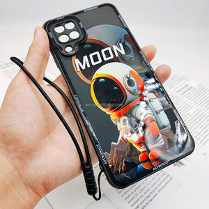 Funda de teléfono de silicona con estampado de dibujos animados de astronautas lindos con cubierta trasera de cuerda para Samsung S23 ultra A12 A52 <span class=keywords><strong>A72</strong></span> A32 <span class=keywords><strong>A53</strong></span> A02 A50 A33 S22 - Product Image 6