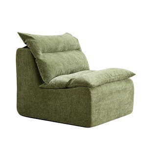 Modern Convertible Set Sofa Lounge Chair with <b>Backrest</b> Fully Compressed <b>for</b> Apartment Living Room Bedroom Eco-Friendly - Product Image 6