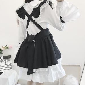Traje de dama de honor para hombre y mujer, traje <span class=keywords><strong>Sexy</strong></span> de Anime, rosa, negro, blanco, delantal, vestido de Lolita gótica, <span class=keywords><strong>disfraz</strong></span> de Cosplay - Product Image 4