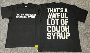T-shirt da uomo a maniche corte in cotone traspirante con stampa del marchio streetwear 'That's a Awful Lot of COUGH SYRUP', camicie di design - Product Image 5