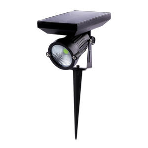 <span class=keywords><strong>Projecteur</strong></span> de sapin <span class=keywords><strong>solaire</strong></span> Cob intégré avec corps en aluminium IP65 6000K Abat-jour en verre à intensité variable pour application paysagère - Product Image 5
