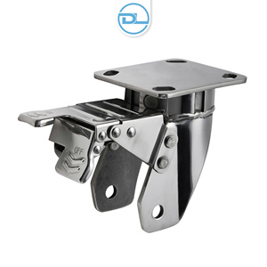 Supports de roulettes robustes en acier inoxydable pour roues industrielles, résistants à la corrosion et offrant un support solide, tailles 4, 5, 6, 8 pouces - Product Image 3