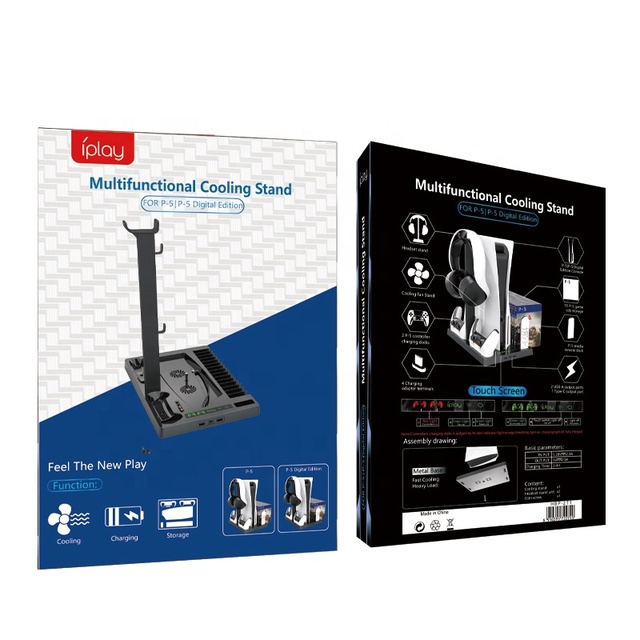 PS5 Digital Edition Charger Dock Disc Storage Rack Cooling Base for Video Game Console Ps5