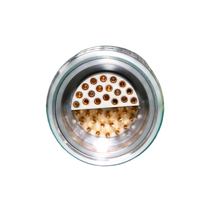 Conector Submarino Metálico Impermeable IP68 de 8 Pines para ROV, Cámara de Investigación Petrolera e Iluminación Subacuática