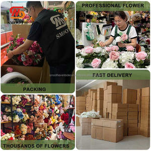 Bola de Flores de Rosa Rosa Artificial de Alta Calidad, Personalizable, Centro de Mesa Floral para Decoración de Bodas - Product Image 6