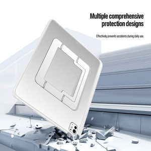 Full-coverage protective case <b>for</b> iPad Pro 13, transparent matte <b>tablet</b> case with adjustable aluminum alloy <b>stand</b> - Product Image 3